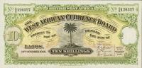 p7b from British West Africa: 10 Shillings from 1937